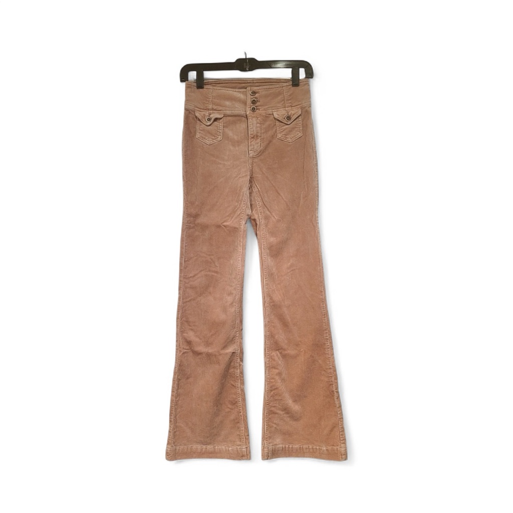 Pilcro And The Letterpress Rose Corduroy High-Rise Trouser Bootcut Size 25 Euc